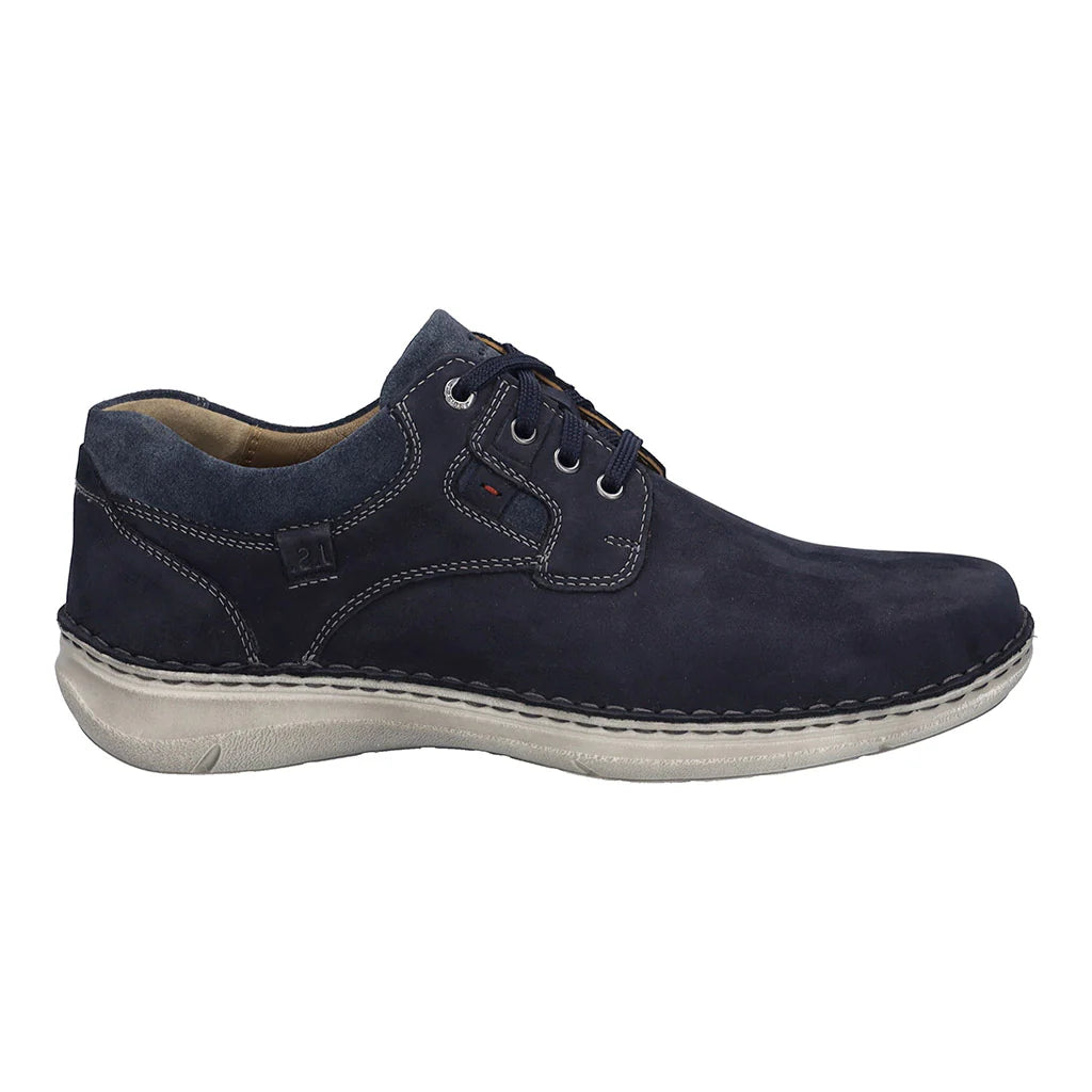 Josef Seibel Men's New Anvers 36 Leather Casual Shoes Indigo Blue