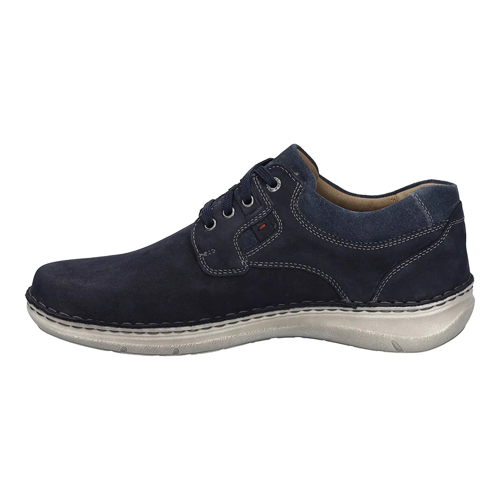 Josef Seibel Men's New Anvers 36 Leather Casual Shoes Indigo Blue