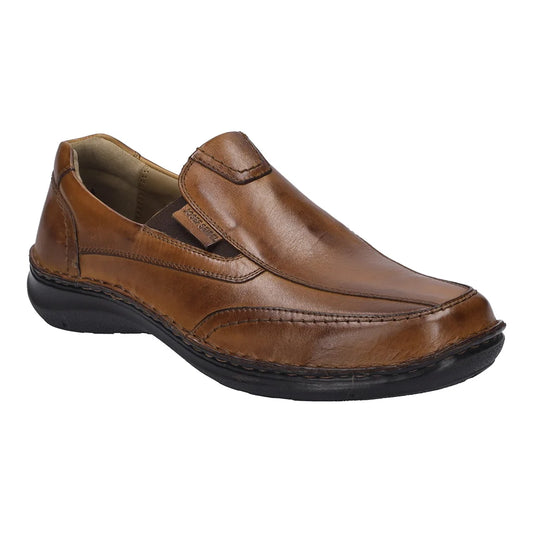 Josef Seibel Men's New Anvers 67 Slip On Shoe - Cognac Brown