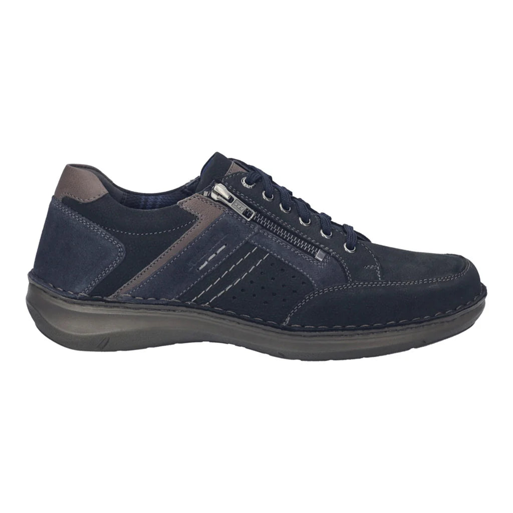 Josef Seibel Men's New Anvers 87 Leather Casual Shoes Blue