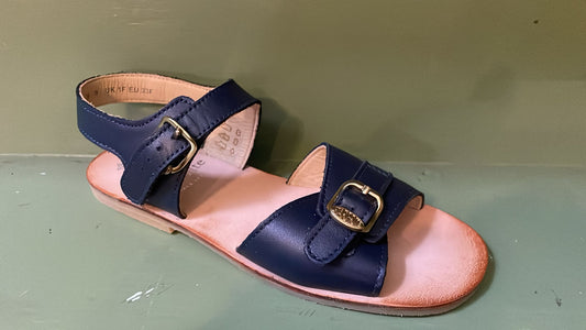 Start-Rite Girls Toddlers Bailey Leather Sandals Navy Blue