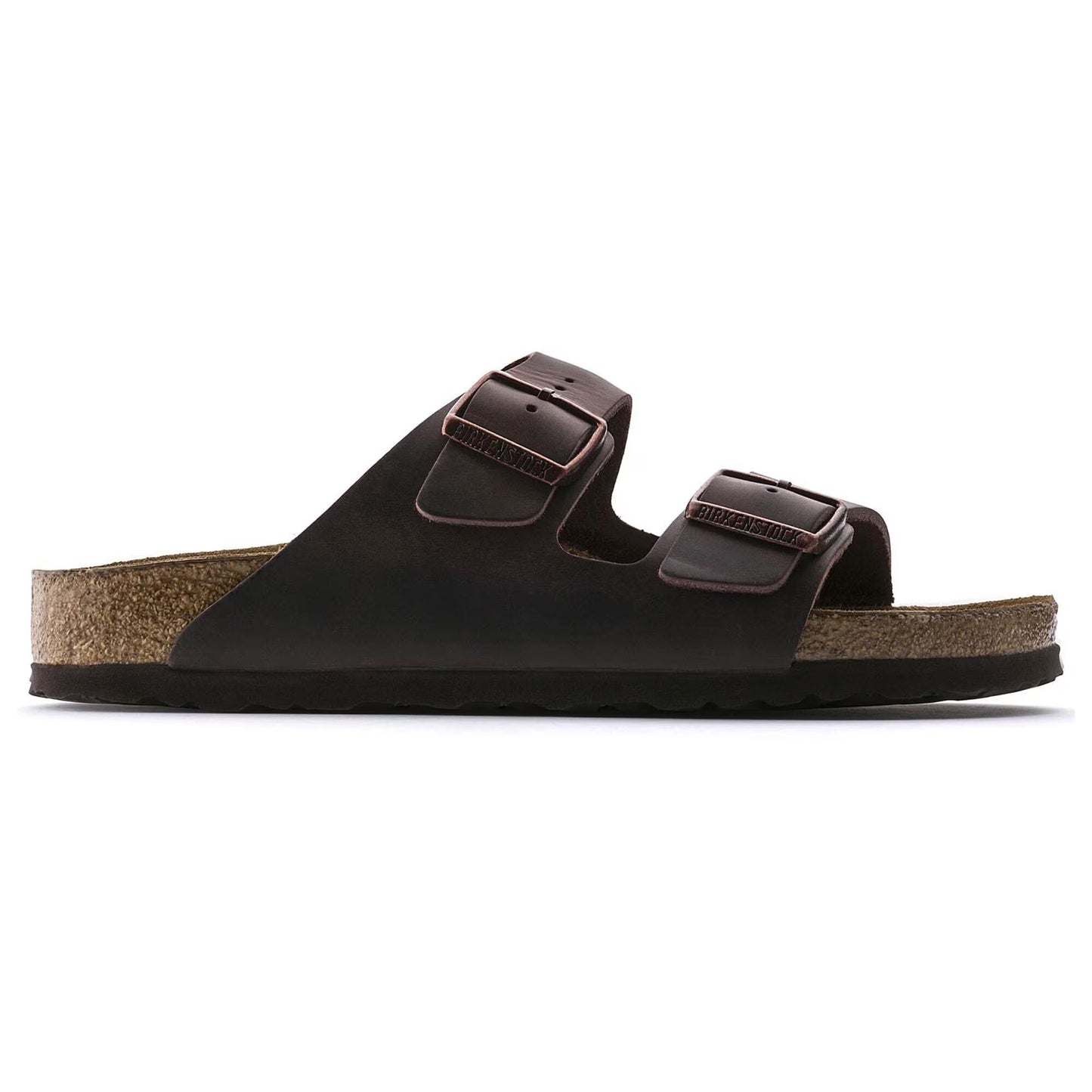 Birkenstock Unisex Arizona Soft Footbed Oiled Leather Sandals Habana Brown