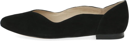Caprice Women's 9-22200-42 Leather Slip-On Pump Shoes Black Suede