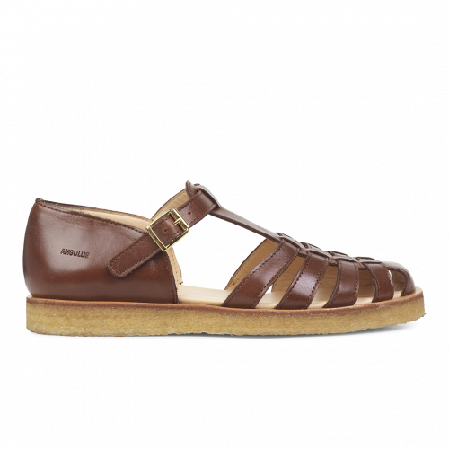 Angulus Women's 5516-301-1837 Strap Sandal with Buckle Brown