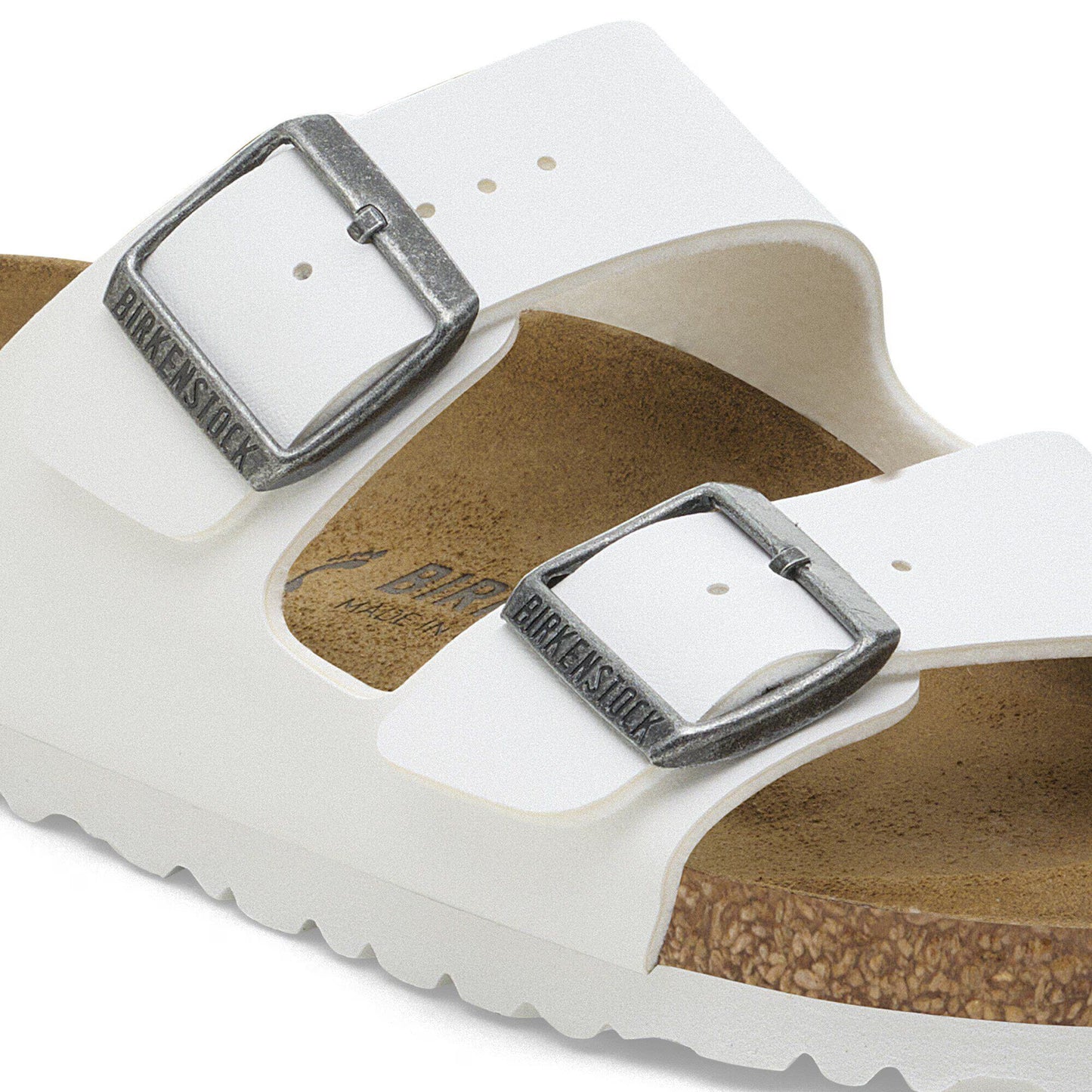 Birkenstock Women's Arizona Birko-Flor Narrow Fit Sandals White