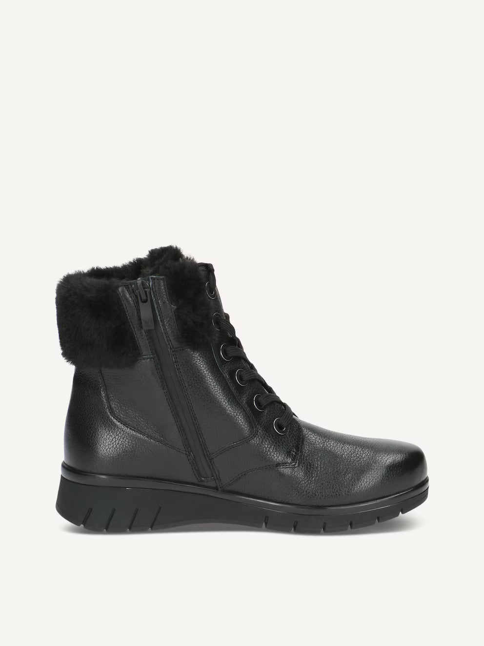 Caprice Women's 9-26209-43 Leather Ankle Boots w/Lining Black Nappa