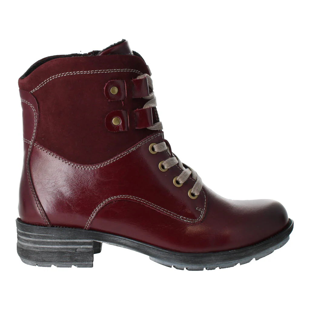 Josef Seibel Women's Susie 01 Biker Leather Boots Bordo