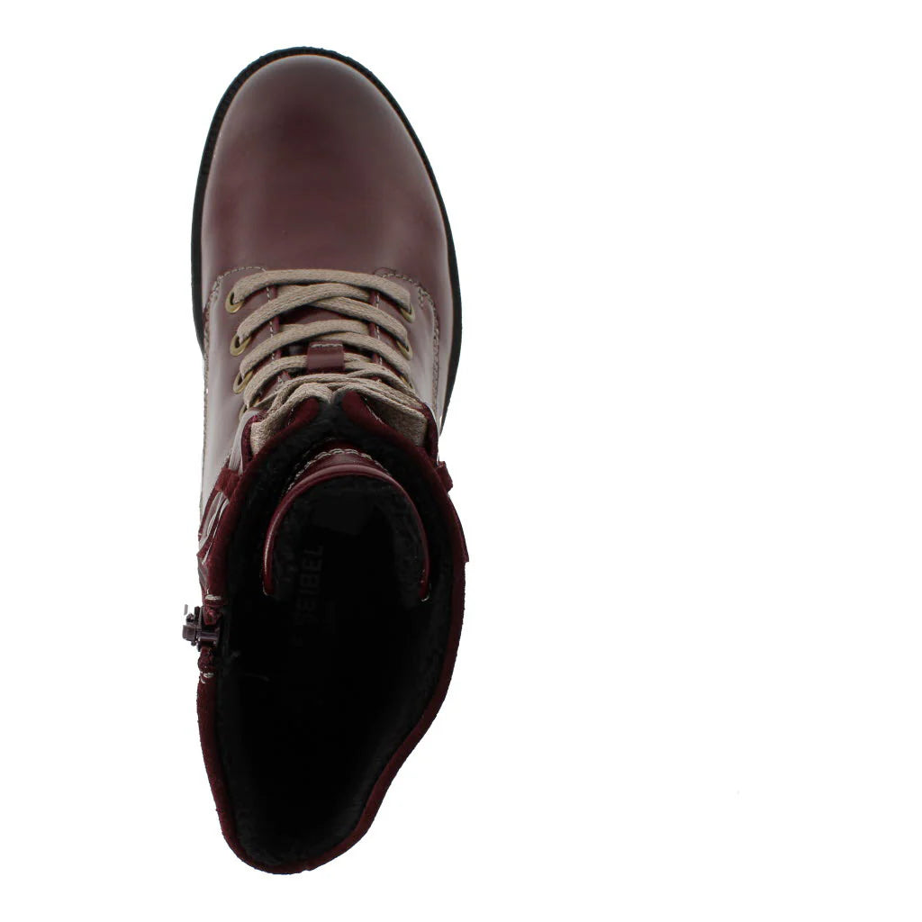 Josef Seibel Women's Susie 01 Biker Leather Boots Bordo