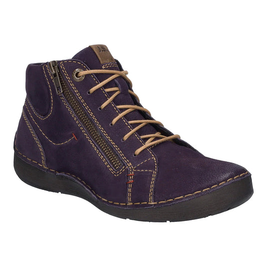 Josef Seibel Women's Fergey 67 Casual Leather Boots Purple