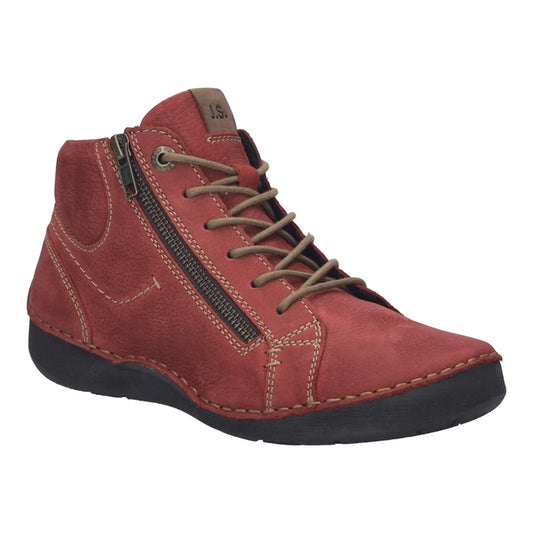 Josef Seibel Women's Fergey 67 Casual Leather Boots Red