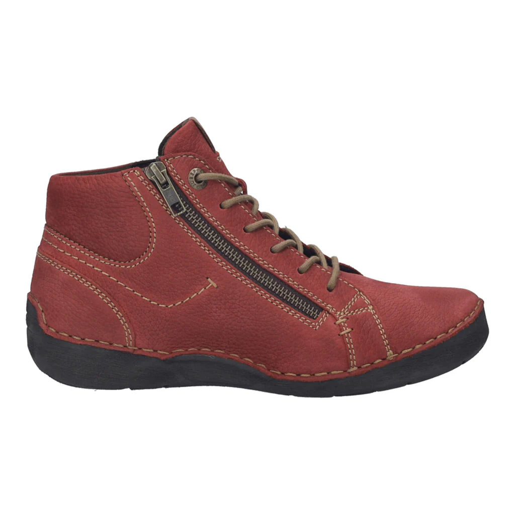 Josef Seibel Women's Fergey 67 Casual Leather Boots Red
