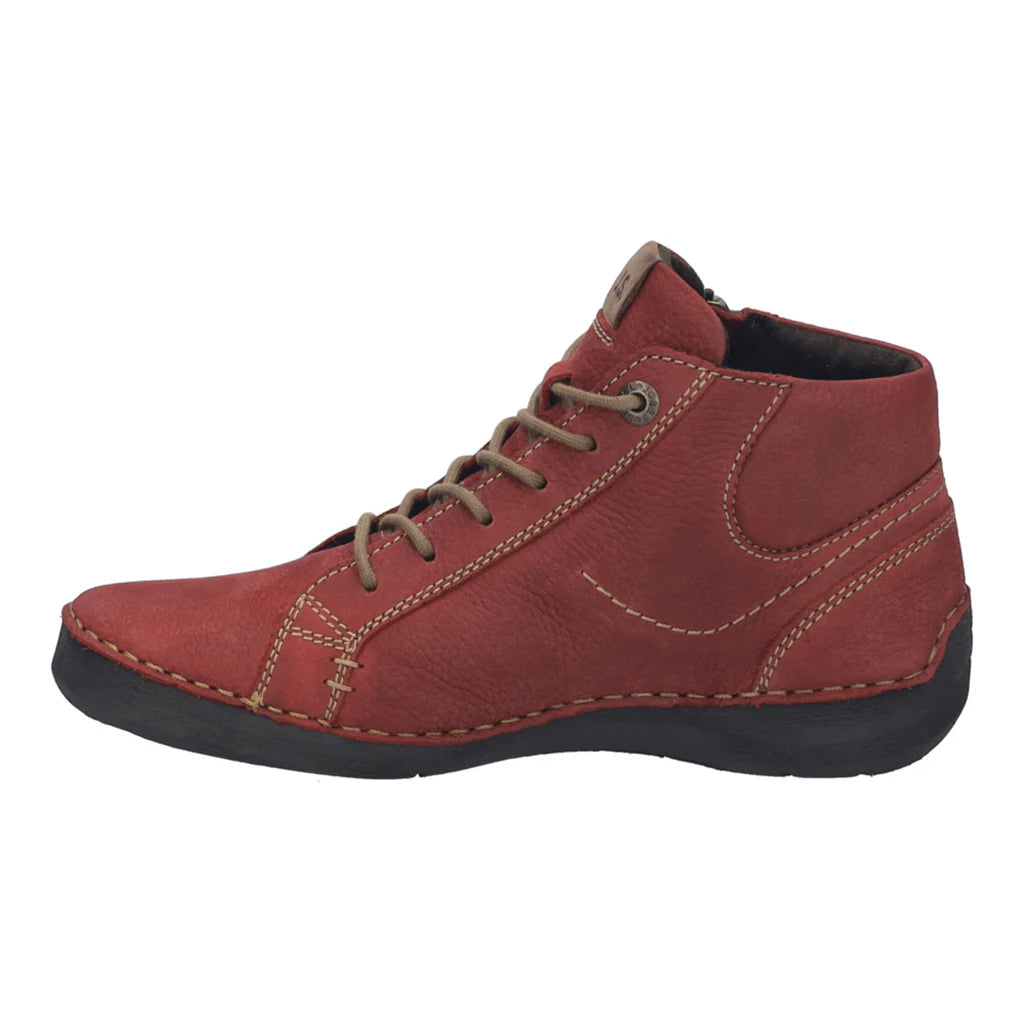 Josef Seibel Women's Fergey 67 Casual Leather Boots Red