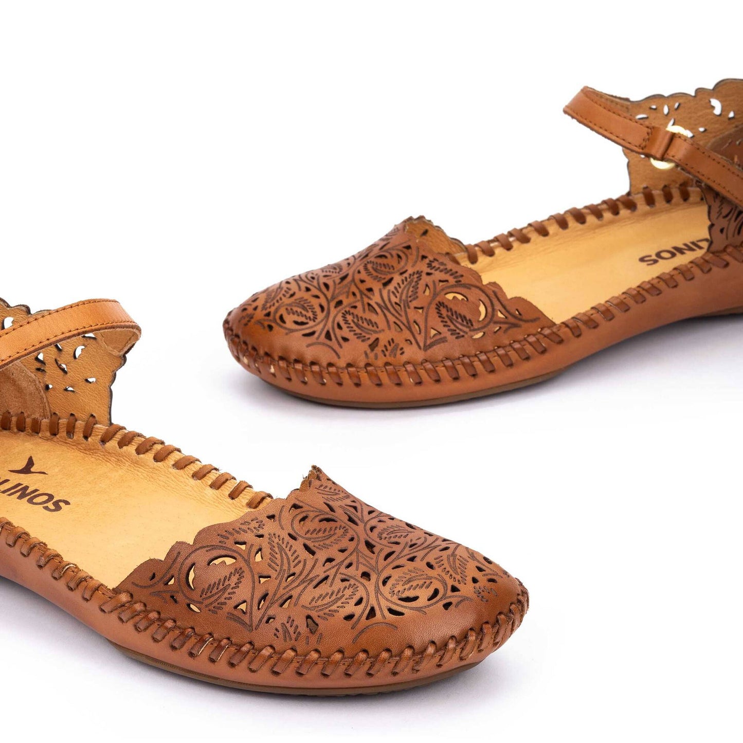 Pikolinos Women's P. Vallarta 655-0906 Leather Sandals Brandy Brown