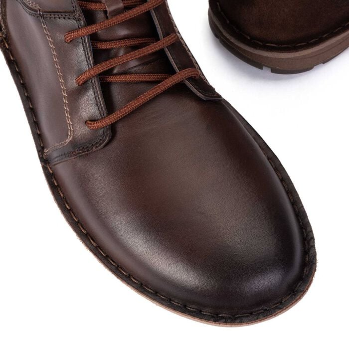 Pikolinos Men's M2T-8066C1 BAEZA Men's extra comfort lace-up boot in Dark Brown