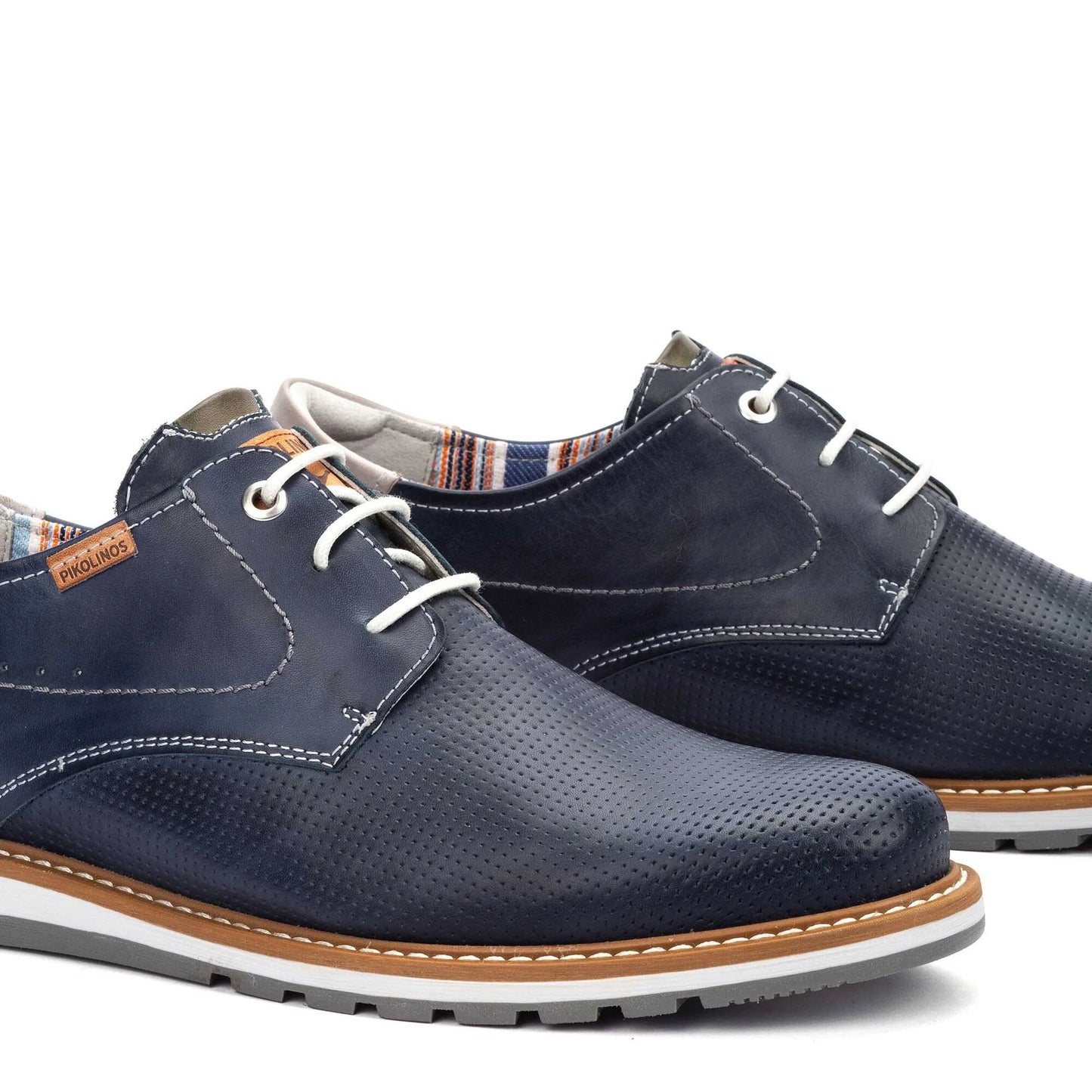 Pikolinos Men's Berna M8J-4322C1 Leather Lace-Up Shoes Blue