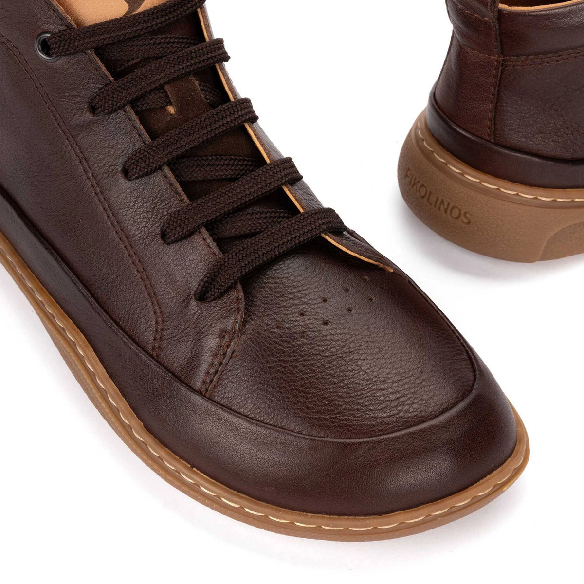 Pikolinos Unisex Aranjuez U9F-8055C1 Leather Ankle Boots Caoba Brown