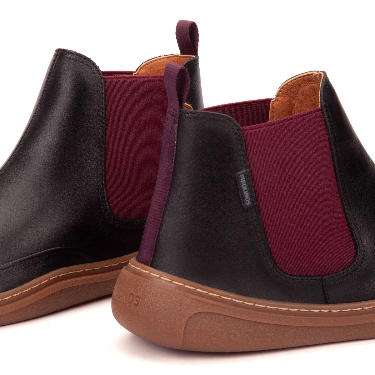 Pikolinos Unisex Aranjuez U9F-8995 Leather Chelsea Boots Black