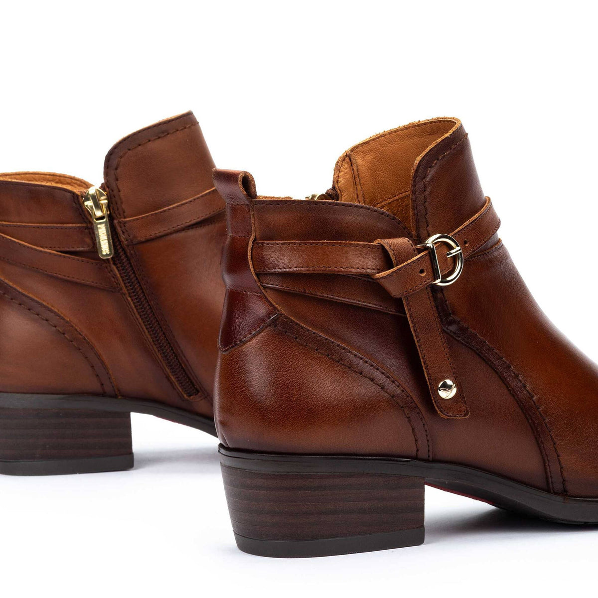 Pikolinos Women's Daroca W1U-8901C1 Leather Heeled Ankle Boots Cuero Brown