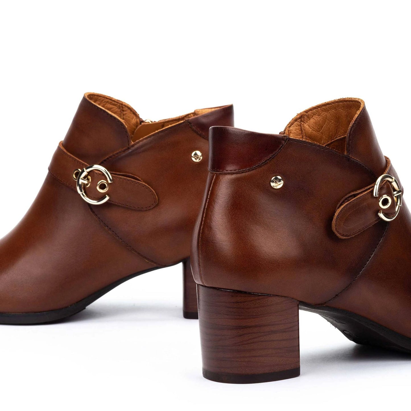 Pikolinos Women's Calafat W1Z-8602C1 Leather Heeled Ankle Boots Cuero Brown