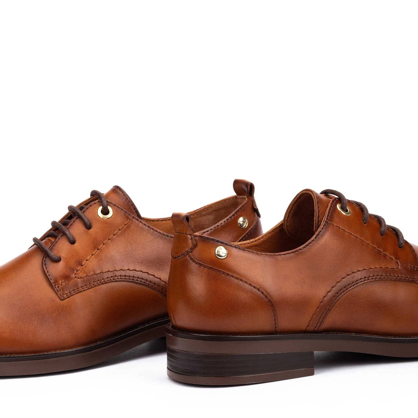 Pikolinos Women's Puertollano W3C-4867 Leather Blucher Shoes Brandy Brown