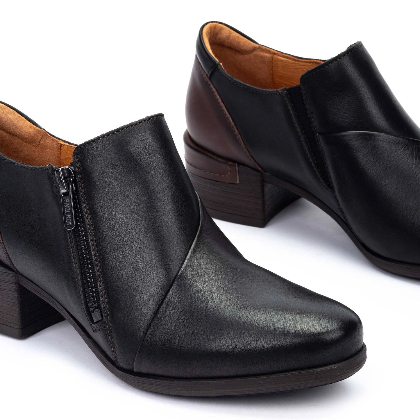 Pikolinos Women's Malaga W6W-5902C1 Leather Heel Shoes Black