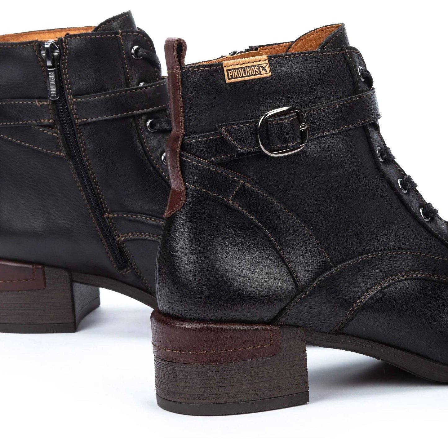 Pikolinos Women's Malaga W6W-8996C1 Leather Ankle Boots Black