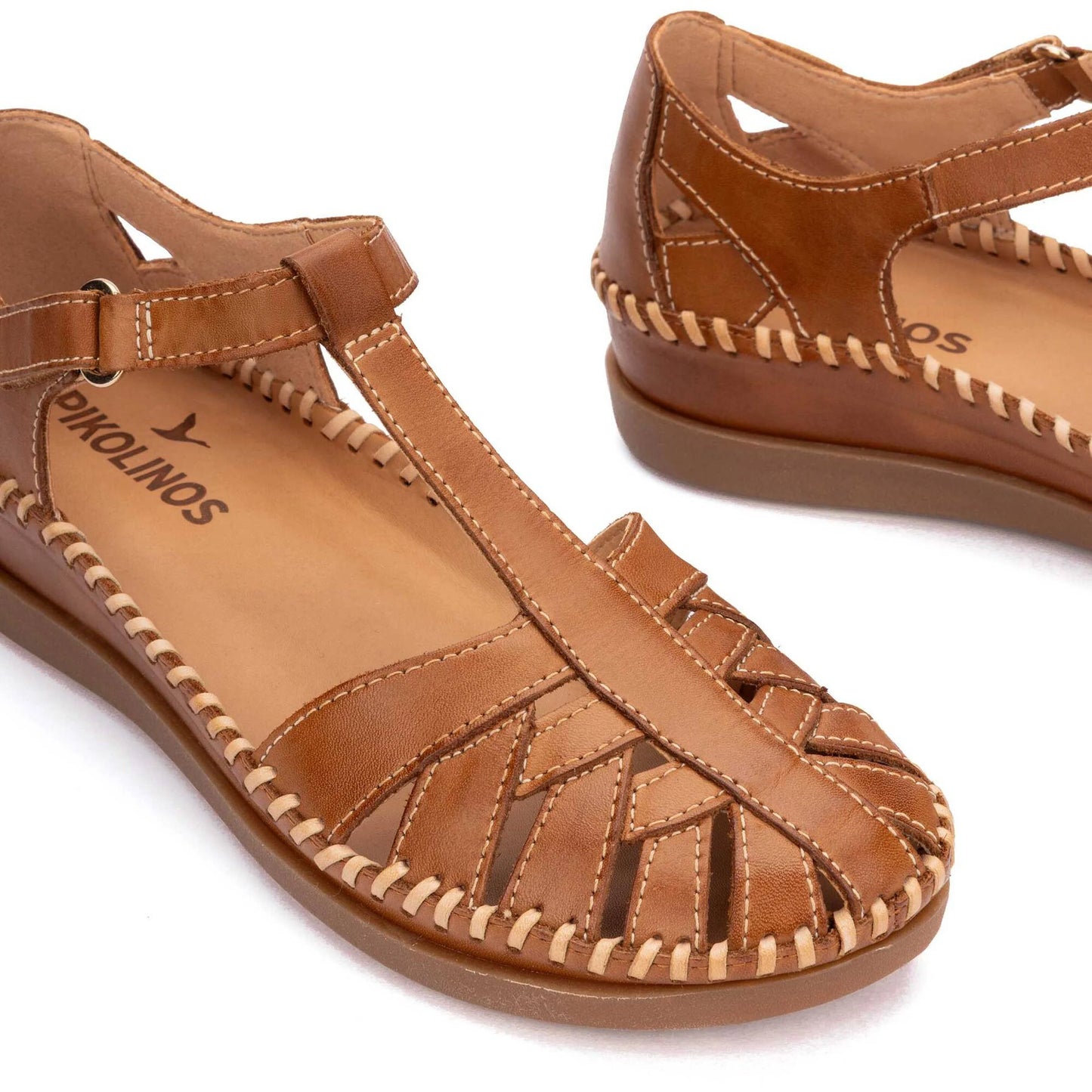 Pikolinos Women's Cadaques W8K-0705 Leather Sandals Brandy Brown