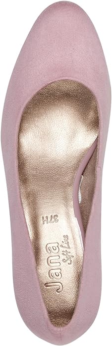 Jana Women's 8-22470-41 Comfort Heel Pumps Shoes Berry Pink