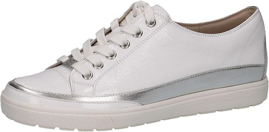 Caprice Women's 9-23654-42 Casual Leather Trainers White Combi