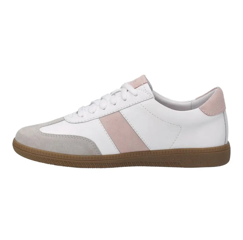 Josef Seibel Women's Joleen 01 Casual Leather Trainers White / Rosa Multi