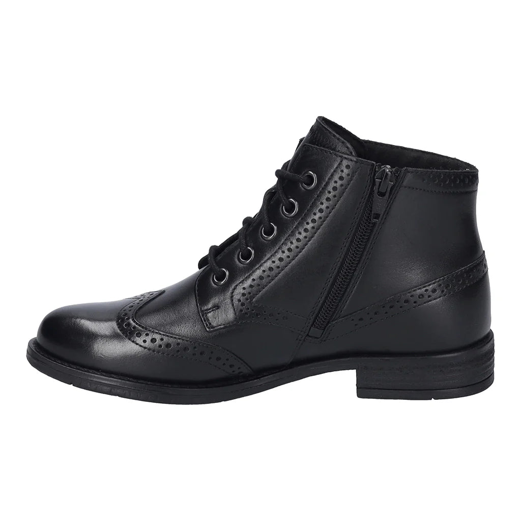 Josef Seibel Women's Simona 08 Casual Leather Ankle Boots Black