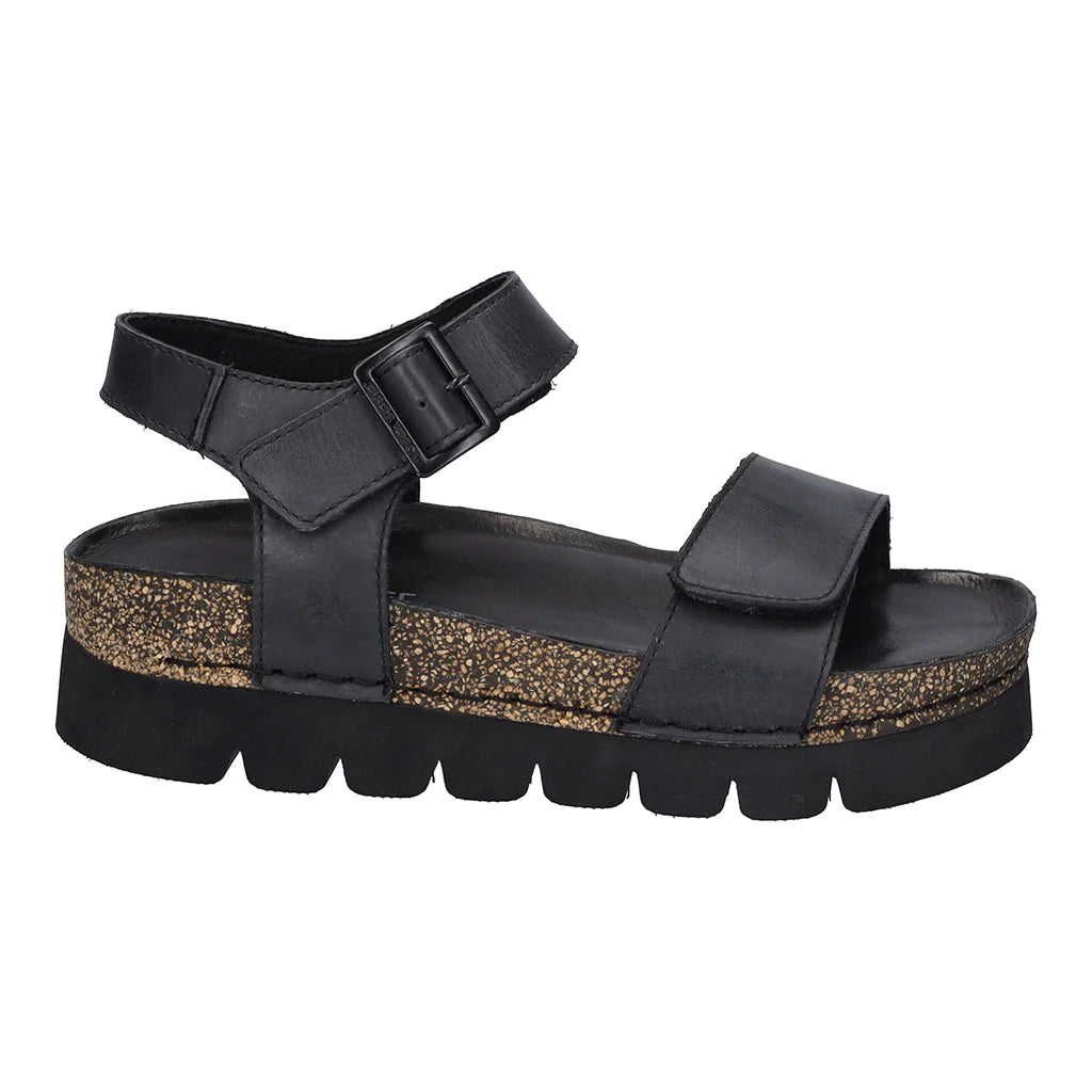 Josef Seibel Women's Alice 03 Leather Adjustable Sandals Black