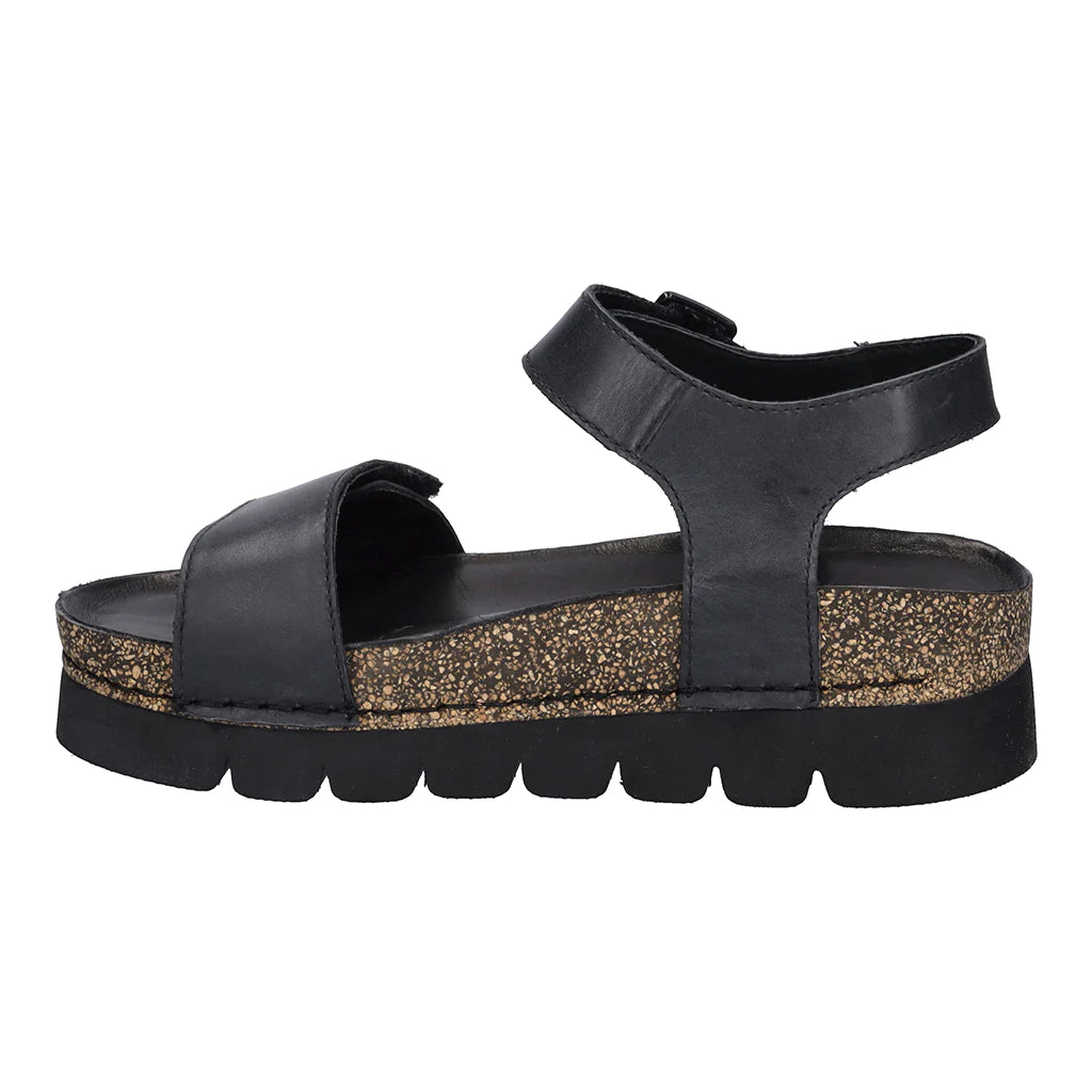 Josef Seibel Women's Alice 03 Leather Adjustable Sandals Black