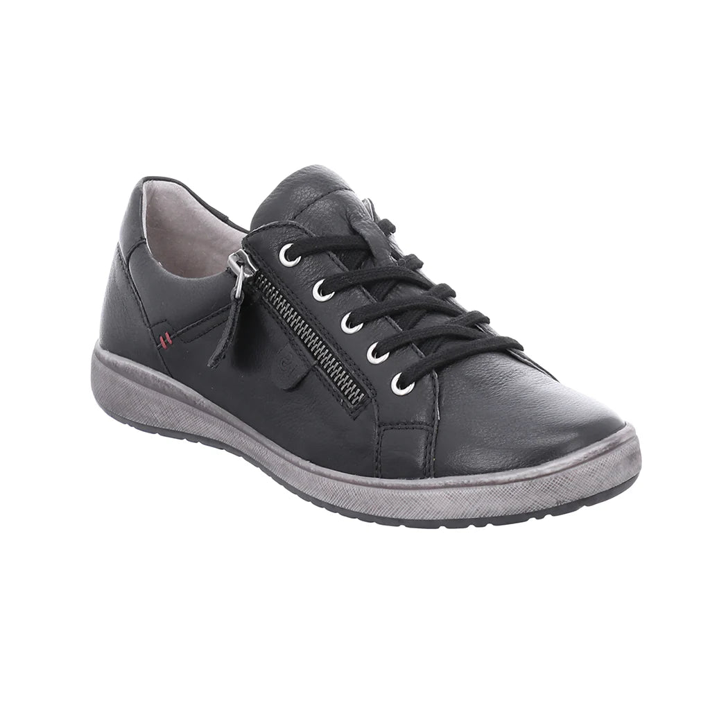 Josef Seibel Women's Caren 12 Leather Fashion Trainers Black