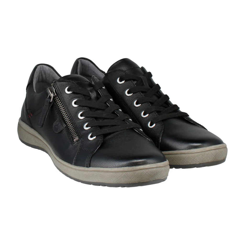 Josef Seibel Women's Caren 12 Leather Fashion Trainers Black