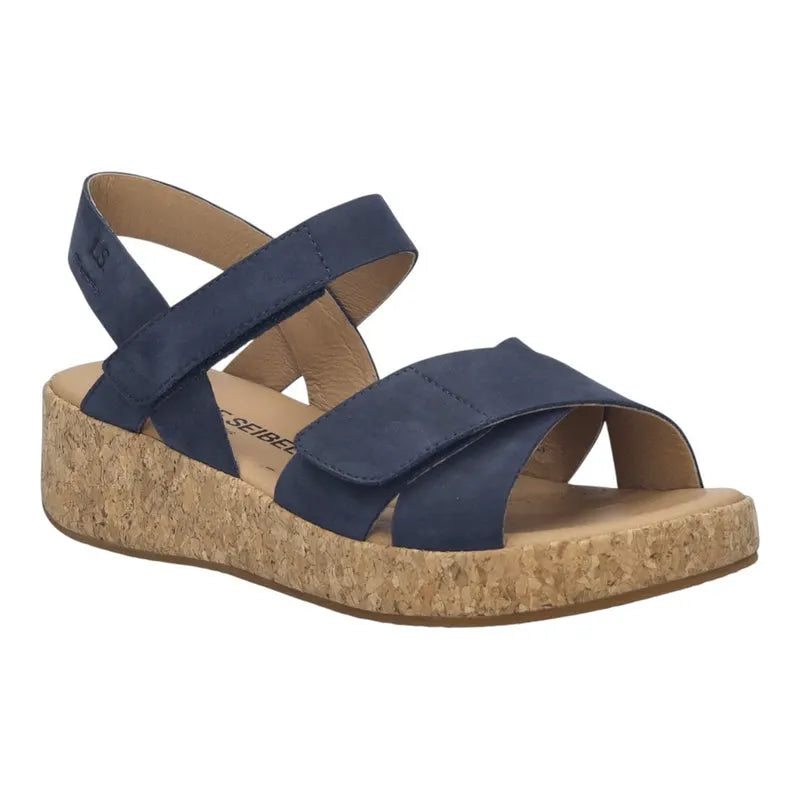 Josef Seibel Women's Evita 03 Sandals Blue Ocean