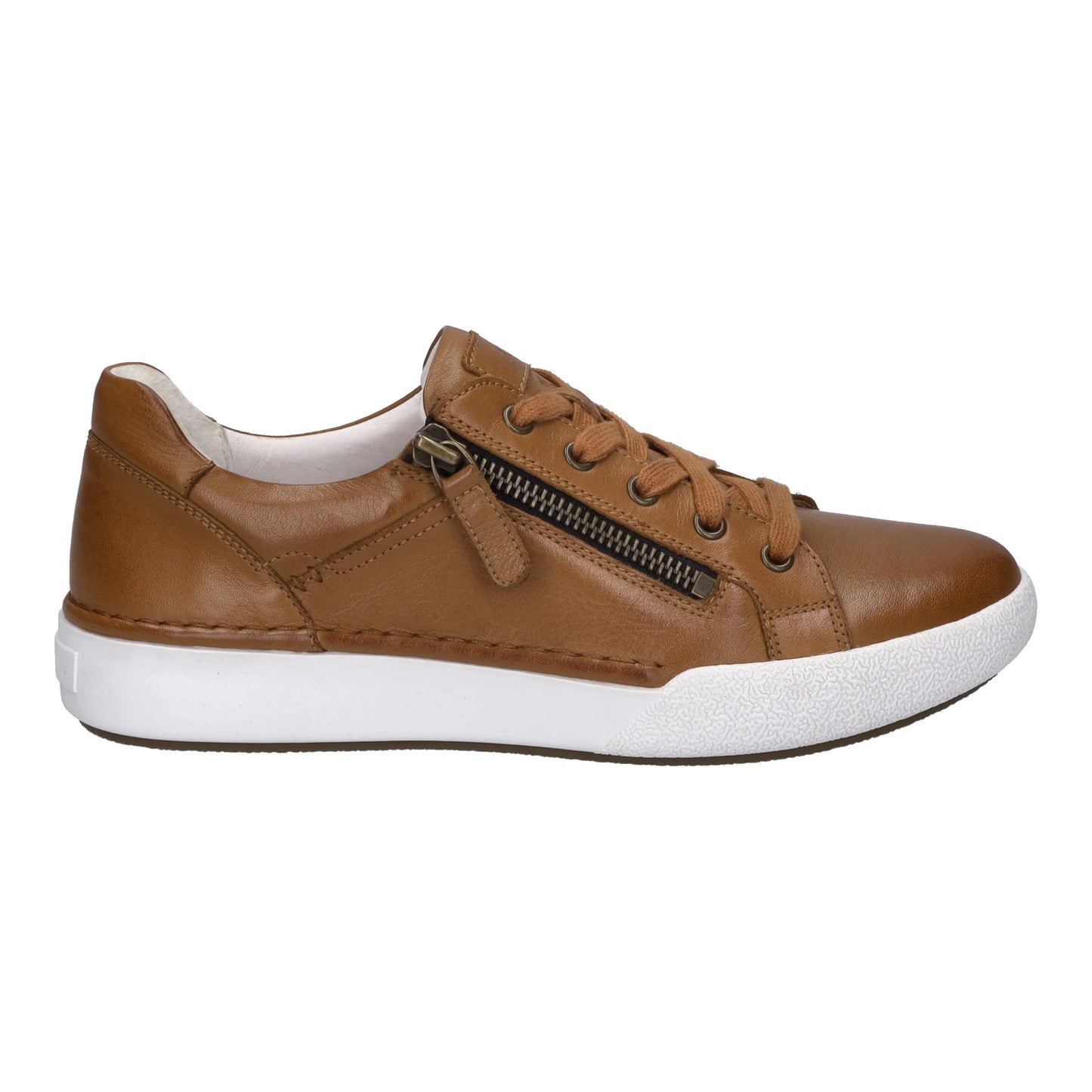 Josef Seibel Women's Claire 03 Casual Leather Trainers Camel Brown