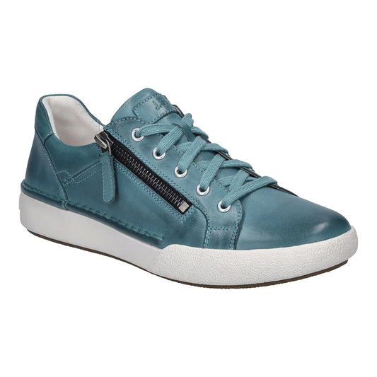 Josef Seibel Women's Claire 03 Casual Leather Trainers Azur Blue