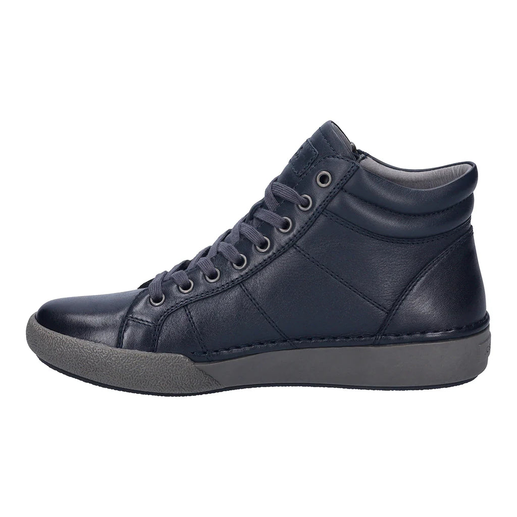 Josef Seibel Women's Claire 11 Casual Leather Trainers Boots Indigo Blue