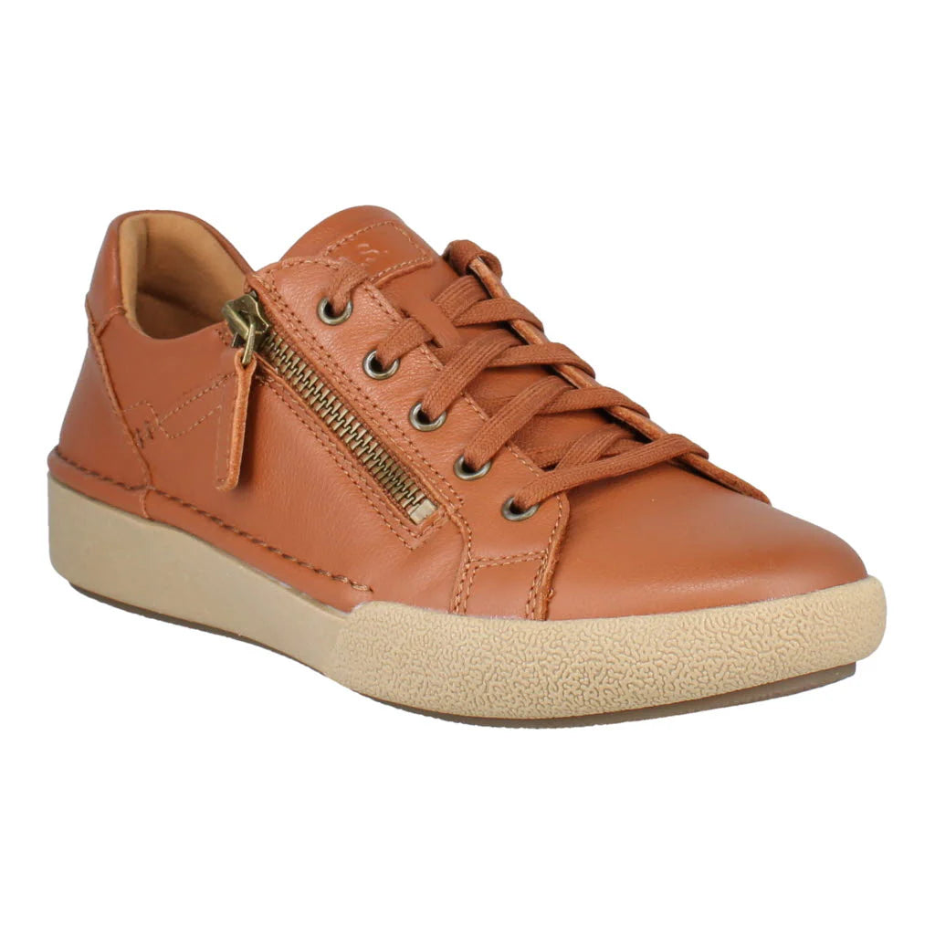 Josef Seibel Women's Claire 13 Casual Leather Trainers Camel Brown