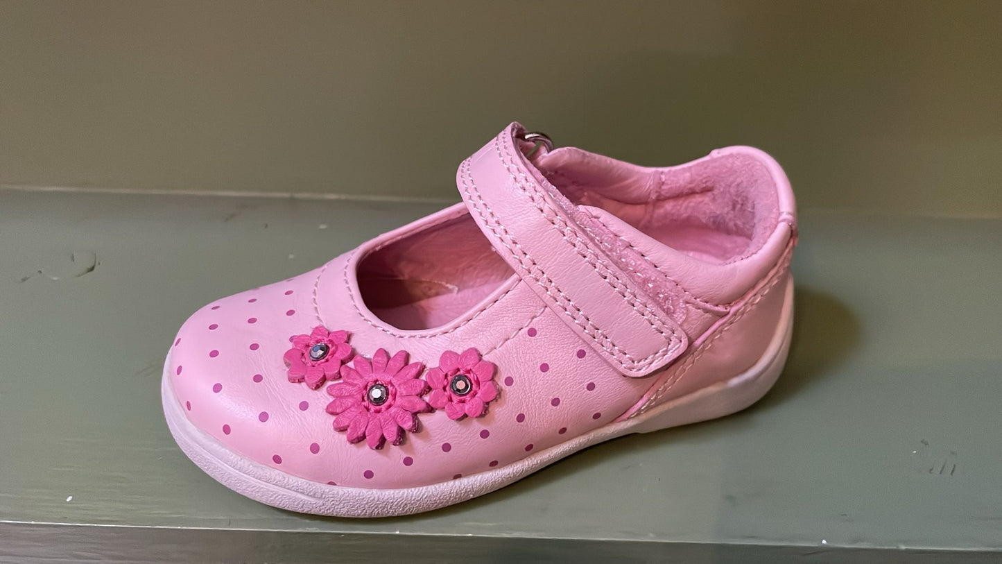 Start-Rite Girls Toddlers Daisy Mary Jane Supersoft Shoes Pink