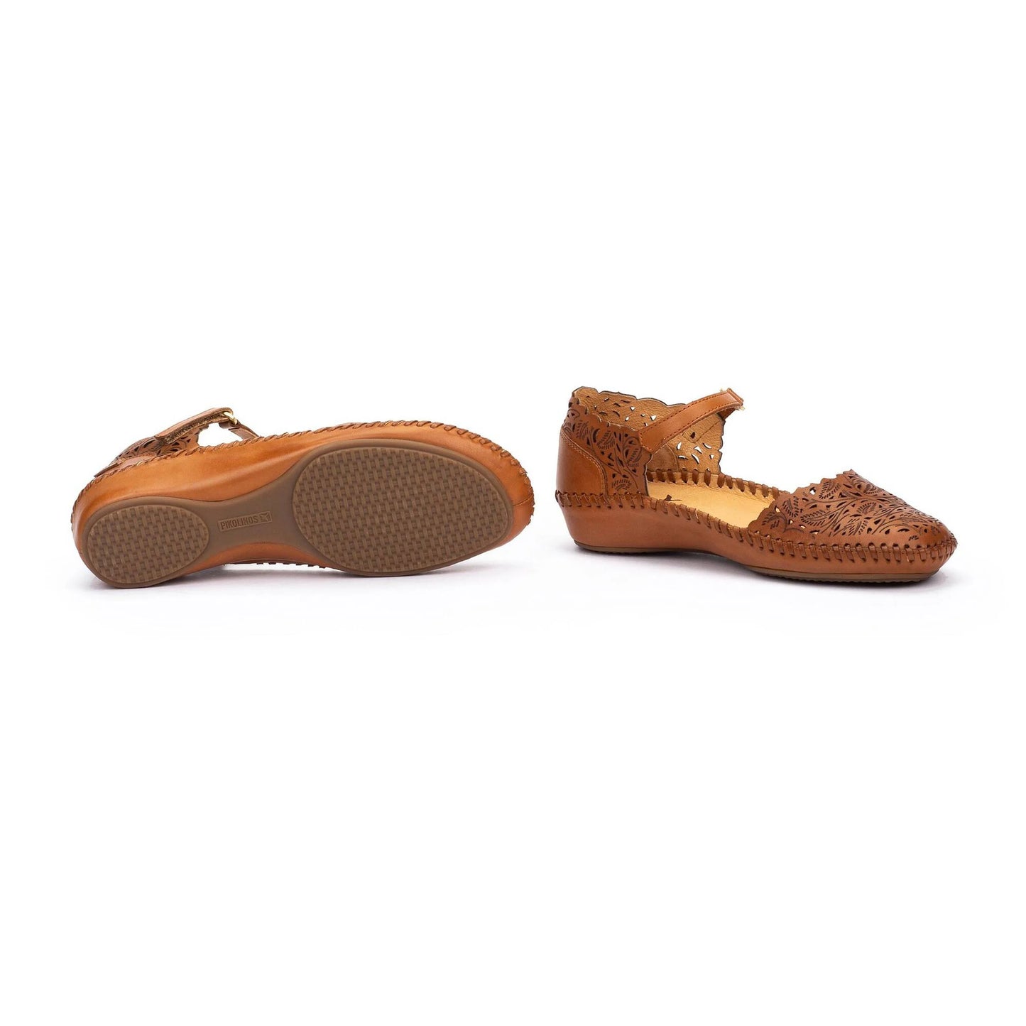 Pikolinos Women's P. Vallarta 655-0906 Leather Sandals Brandy Brown