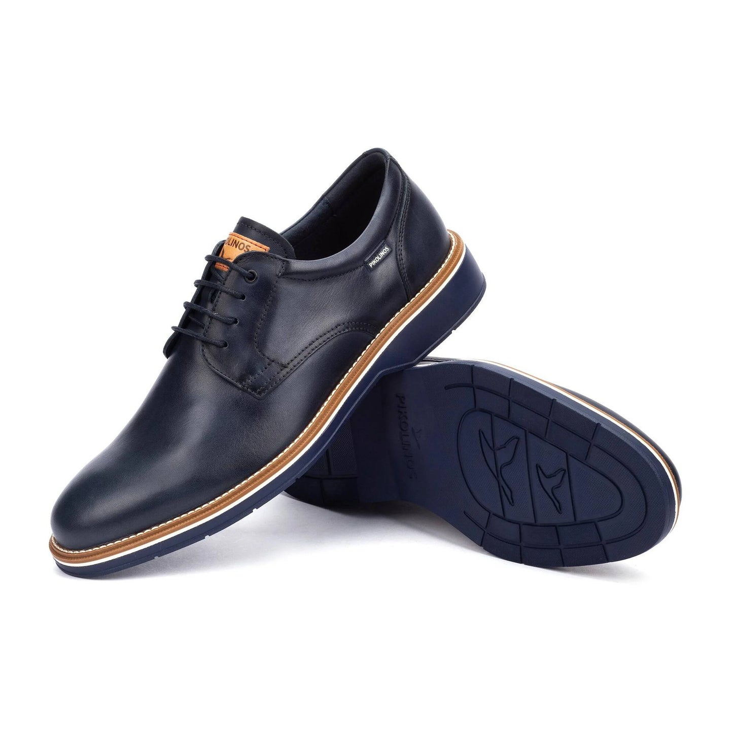 Pikolinos Men's Carlet M6W-4311 Leather Lace-Up Shoes Blue
