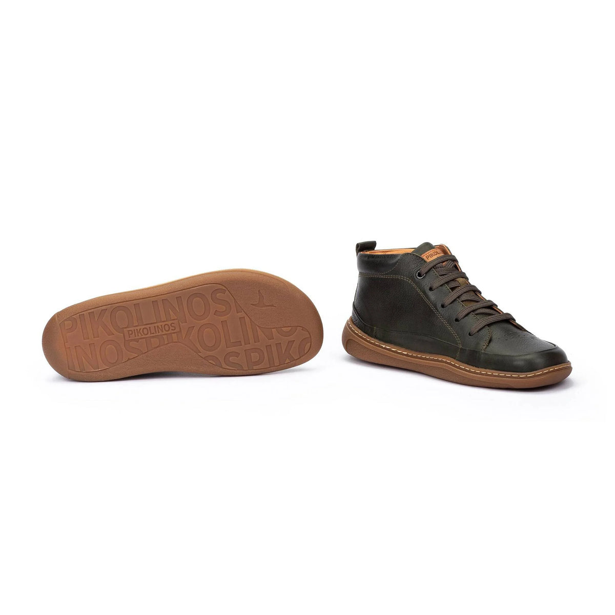 Pikolinos Unisex Aranjuez U9F-8055C1 Leather Ankle Boots Pine Green