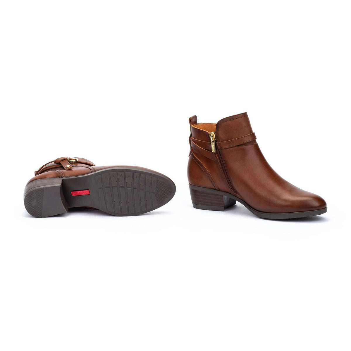 Pikolinos Women's Daroca W1U-8901C1 Leather Heeled Ankle Boots Cuero Brown