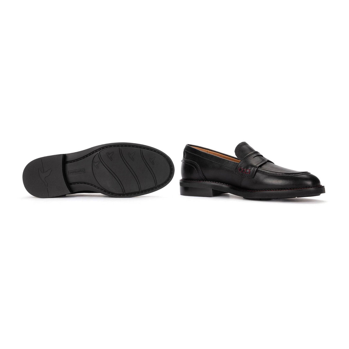 Pikolinos Women's Deva W2L-3959 Leather Loafer Shoes Black