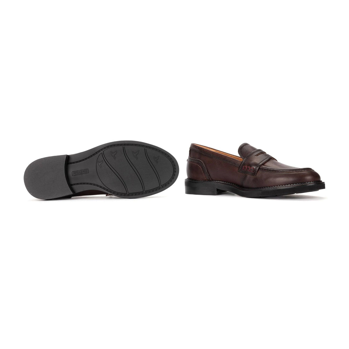 Pikolinos Women's Deva W2L-3959 Leather Loafer Shoes Caoba Brown