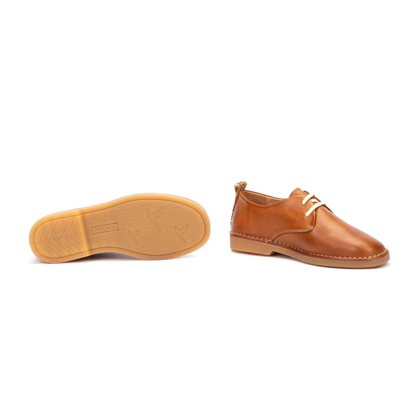Pikolinos Women's Noia W5W-4535 Leather Lace-Up Shoes Brandy Brown