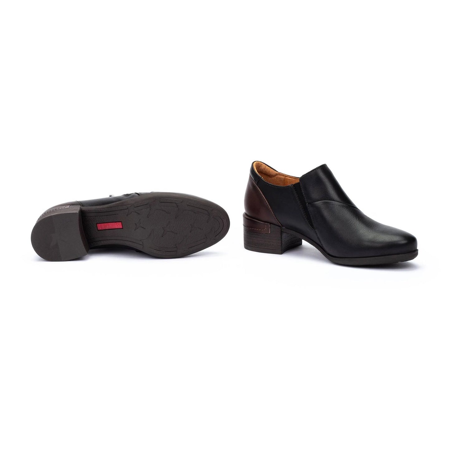 Pikolinos Women's Malaga W6W-5902C1 Leather Heel Shoes Black