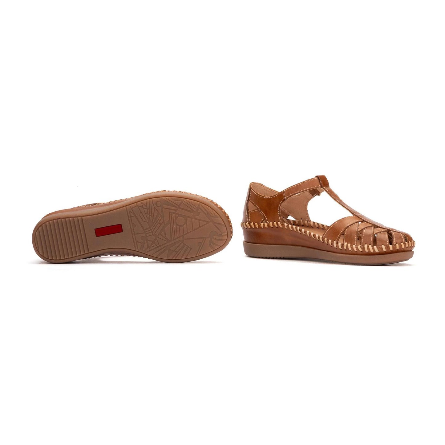 Pikolinos Women's Cadaques W8K-0705 Leather Sandals Brandy Brown